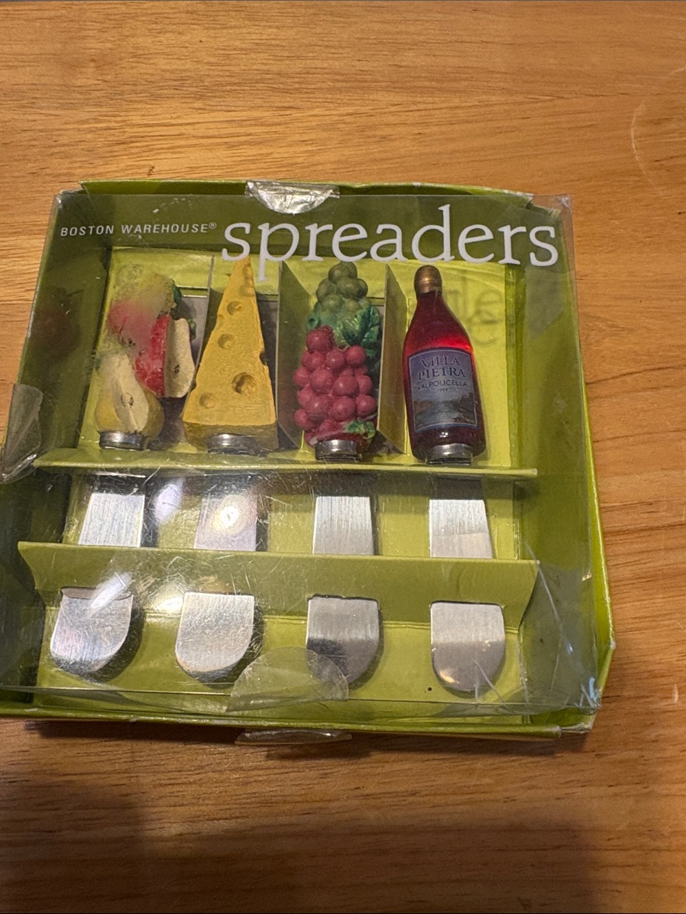 Vintage Boston Warehouse Spreaders with Fruit, Cheese & Bottle Tops